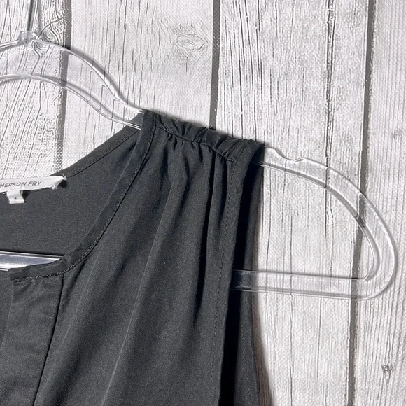 Emerson Fry black sleeveless tencel dress size 2 - Picture 9 of 15